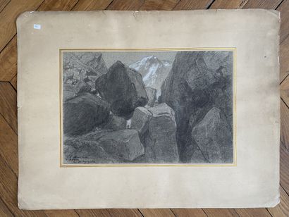null 
CAMILLE ROQUEPLAN (1803-1855)_


Chaos in Gavarni's montage, 




Charcoal...