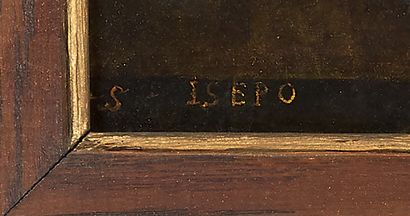 École ESPAGNOLE du XVIIe siècle Saint Joseph
Huile sur cuivre.
23 x 18 cm
Annoté...
