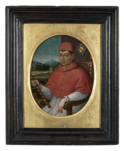 Ecole italienne du XVIIe siècle Portrait du cardinal Bentivoglio (1579-1644)
Huile...