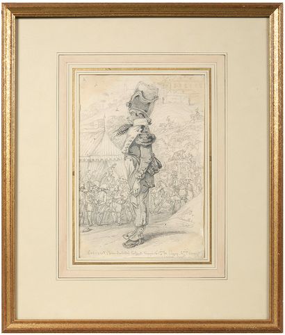 Jean Baptiste CASCARET (XIXe siècle) Enfant troupe
Crayon noir.
Signé indistinctement...