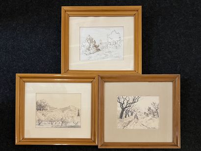 null Jean BALTUS (1880-1946)

SUITE DE 3 DESSINS à la mine de plomb, encre et lavis...