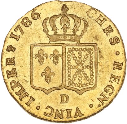 null LOUIS XVI (1774-1793)
Double louis d'or au buste nu. 1786. Lyon. 15,28 g.
Tête...