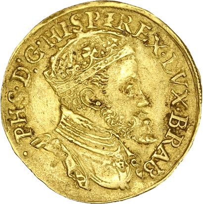 null DUCHÉ de BRABANT : Philippe II d'Espagne (1555-1576)
Réal d'or. n.d. Anvers....