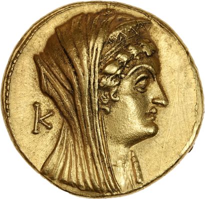null KINGDOM OF EGYPT: Ptolemy VI Philometor (181-145 B.C.)
Octodrachm of gold. Alexandria....