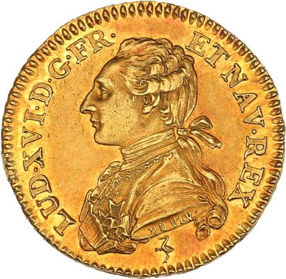 null LOUIS XVI (1774-1793)
Louis d'or aux palmes. 1774. Paris. 8,17 g.
Buste du Roi...