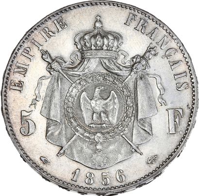 null SECOND EMPIRE (1852-1870) 5 francs Napoléon III, tête nue. 1856. Paris.
Sa tête...