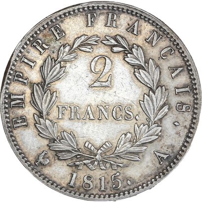 null PÉRIODE des CENT-JOURS (20 mars - 22 juin 1815) 2 francs. 1815. Paris.
Effigie...