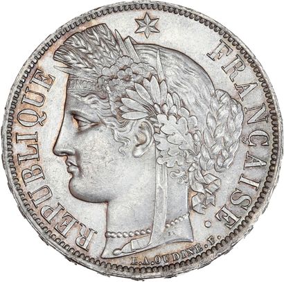 null GOUVERNEMENT de DÉFENSE NATIONALE (1870-1871) 5 francs, type Cérès avec légende....