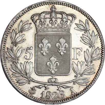 null CHARLES X (1824-1830) 5 francs, 1er type. 1826. Paris.
Sa tête nue à gauche.
R/...