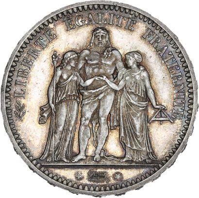 null GOUVERNEMENT de DÉFENSE NATIONALE (1870-1871) 5 francs, type Hercule. 1871....