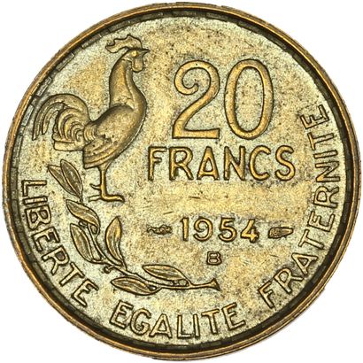 null QUATRIÈME RÉPUBLIQUE (1947-1959) 20 francs G. Guiraud. 1954B.
Effigie féminine...