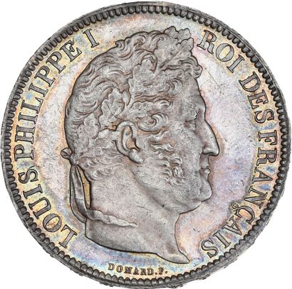 null LOUIS-PHILIPPE (1830-1848) 5 francs tête laurée : 2 exemplaires. 1831 Lille...