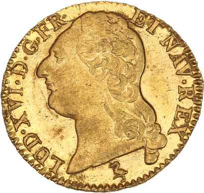 null LOUIS XVI (1774-1793)
Louis d'or au buste nu. 1787. Paris. 7,77 g.
Tête nue...