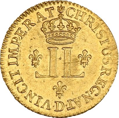 null LOUIS XV (1715-1774)
Demi louis d'or aux deux L. 1721. Lyon. Flan neuf. 4,90...
