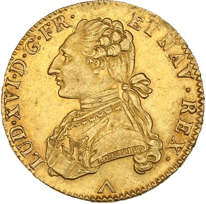 null LOUIS XVI (1774-1793)
Double louis d'or au buste habillé. 1777. Lille. 16,38...