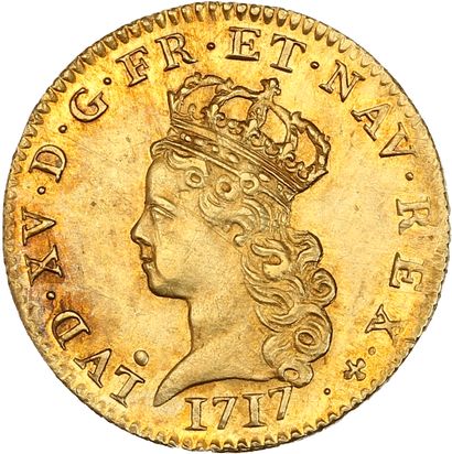 null LOUIS XV (1715-1774)
Demi louis d'or de Noailles. 1717. Paris. 6,12 g.
Tête...