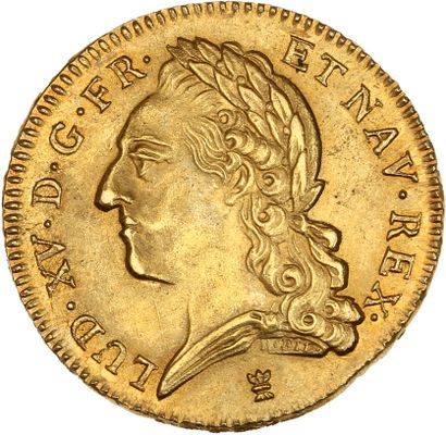 null LOUIS XV (1715-1774)
Double louis d'or à la vieille tête. 1771. Limoges. 16,27...