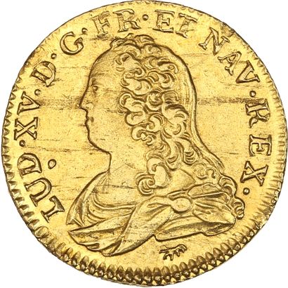null LOUIS XV (1715-1774)
Louis d'or aux lunettes. 1729. Paris. 8,17 g.
Buste du...