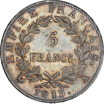 null PREMIER EMPIRE (1804-1814) 5 francs Napoléon, tête laurée. EMPIRE. 1813. Paris.
Sa...