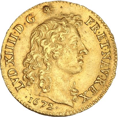 null LOUIS XIV (1643-1715)
Louis d'or à la tête nue, 1e* r type. 1672. Paris. 6,76...