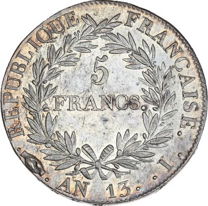 null PREMIER EMPIRE (1804-1814) 5 francs Napoléon Empereur. An 13. Limoges.
Sa tête...