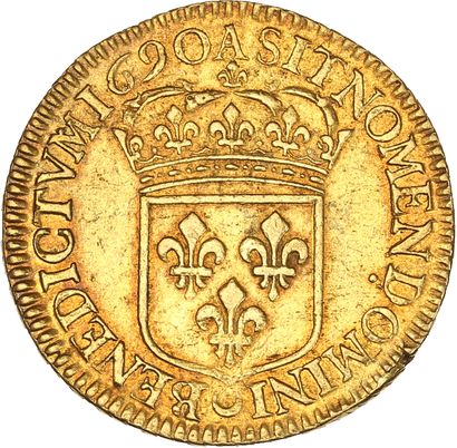 null LOUIS XIV (1643-1715)
Double louis d'or à l'écu. 1690. Paris. Flan neuf. 13,51...
