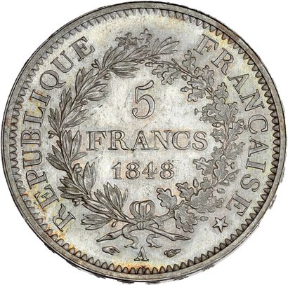 null DEUXIÈME RÉPUBLIQUE (1848-1852) 5 francs, type Hercule. 1848. Paris.
Hercule...