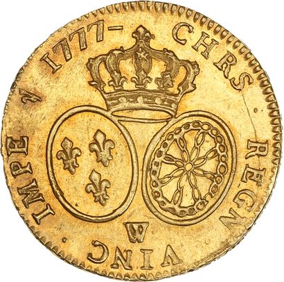 null LOUIS XVI (1774-1793)
Double louis d'or au buste habillé. 1777. Lille. 16,38...
