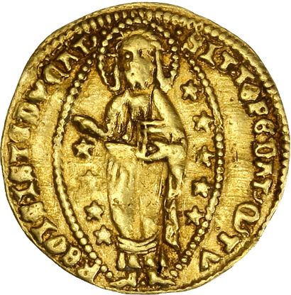 null VENISE : Michele Stenio (1400-1413)
Ducat d'or. 3,49 g.
Fr. 1230.
TTB.