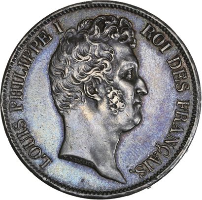 null LOUIS-PHILIPPE (1830-1848) 5 francs tête nue. 1830. Paris. Tranche en creux.
Sa...