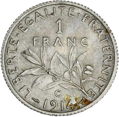 null TROISIÈME RÉPUBLIQUE (1871-1940) 1 franc, type Semeuse. 1914. Castelsarrasin.
Semeuse...