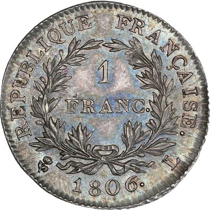 null PREMIER EMPIRE (1804-1814)
Un franc Napoléon Empereur. 1806. Bayonne.
Sa tête...