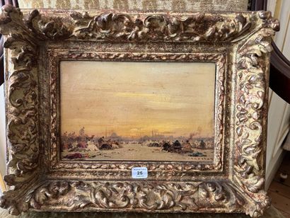 null Henri DUVIEUX (1855-1902):

"View of Constantinople".

Oil on canvas, signed...