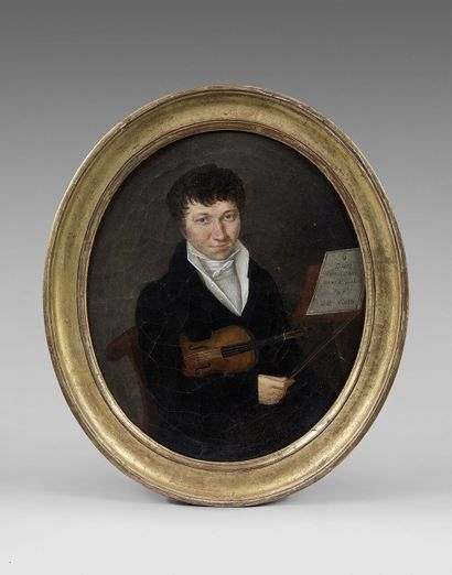 null École Française vers 1800

Portrait de J. B. Viotti, violoniste

Huile sur toile...