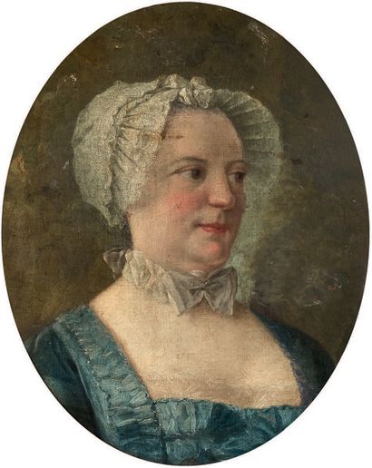 École FRANÇAISE du XVIIIe siècle Portrait de femme
Huile sur toile, rentoilée.
58,5...