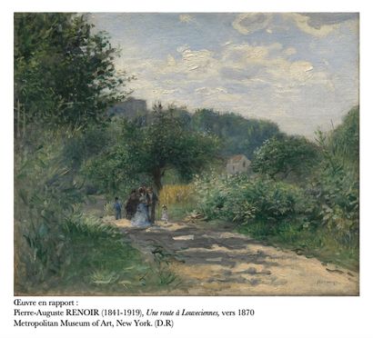 null Pierre-Auguste RENOIR (1841-1919)

Louveciennes, studies of trees

Watercolor,...