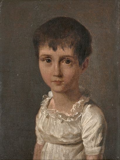 École FRANÇAISE du début du XIXe siècle Portrait de Mademoiselle Julie Mallet Portrait...