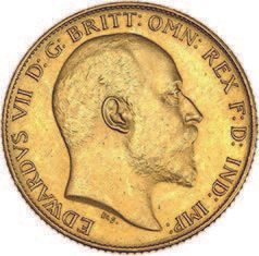 null GREAT BRITAIN: Edward VII (1902-1910)
Half ruler. 1902.
Fr. 401a.
Minimal hairlines....