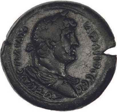 HADRIAN (117-138) Bronze drachma. Alexandria....