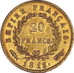 null PREMIER EMPIRE (1804-1814) 20 francs or. 1813. Utrecht.
G. 1025.
Frotté au revers....