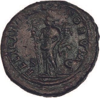 null MACRIN (217-218)
As. Rome.
His laurelled and cuirassed bust to the right.
R/...