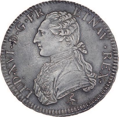 null LOUIS XVI (1774-1793)
Écu aux rameaux d'olivier. 1789. Paris.
D. 1708.
Supe...