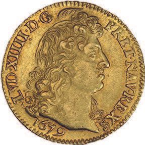 LOUIS XIV (1643-1715) Louis d'or à la tête...