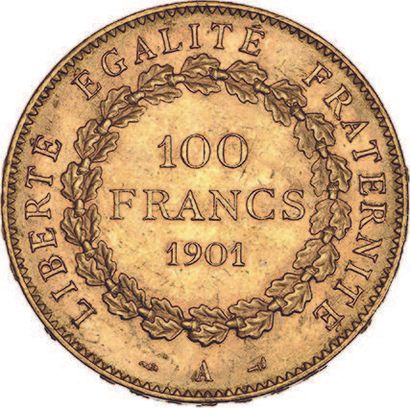null TROISIÈME RÉPUBLIQUE (1871-1940) 100 francs or, type Génie. 1901. Paris.
G....