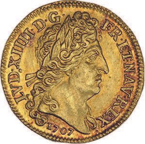 LOUIS XIV (1643-1715) Louis d'or aux insignes....