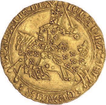 null BRABANT : Jeanne et Wenceslas (1355-1385)
Cavalier d'or. Louvain. 3,83 g.
Fr....