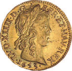 null LOUIS XIV (1643-1715)
Louis d'or à la mèche longue. 1653. Limoges.
D. 1422.
Légèrement...