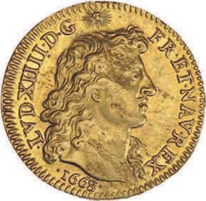 null LOUIS XIV (1643-1715)
Louis d'or à la tête nue. 1668. Paris.
D. 1428.
Flan légèrement...