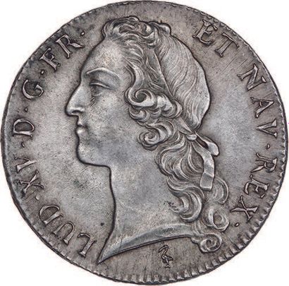 LOUIS XV (1715-1774) Écu au bandeau. 1748....