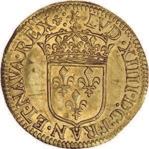 LOUIS XIII (1610-1643) Écu d'or au soleil,...
